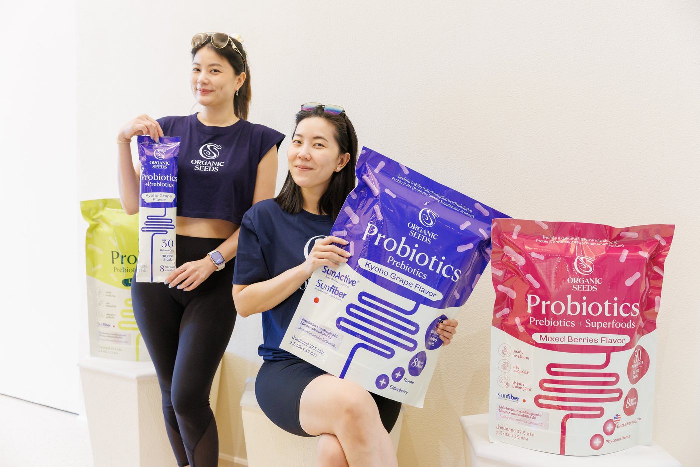 Organic Seeds founders with Probiotics